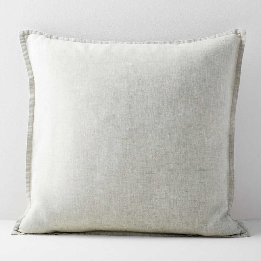 West Elm European Flax Linen Pillow